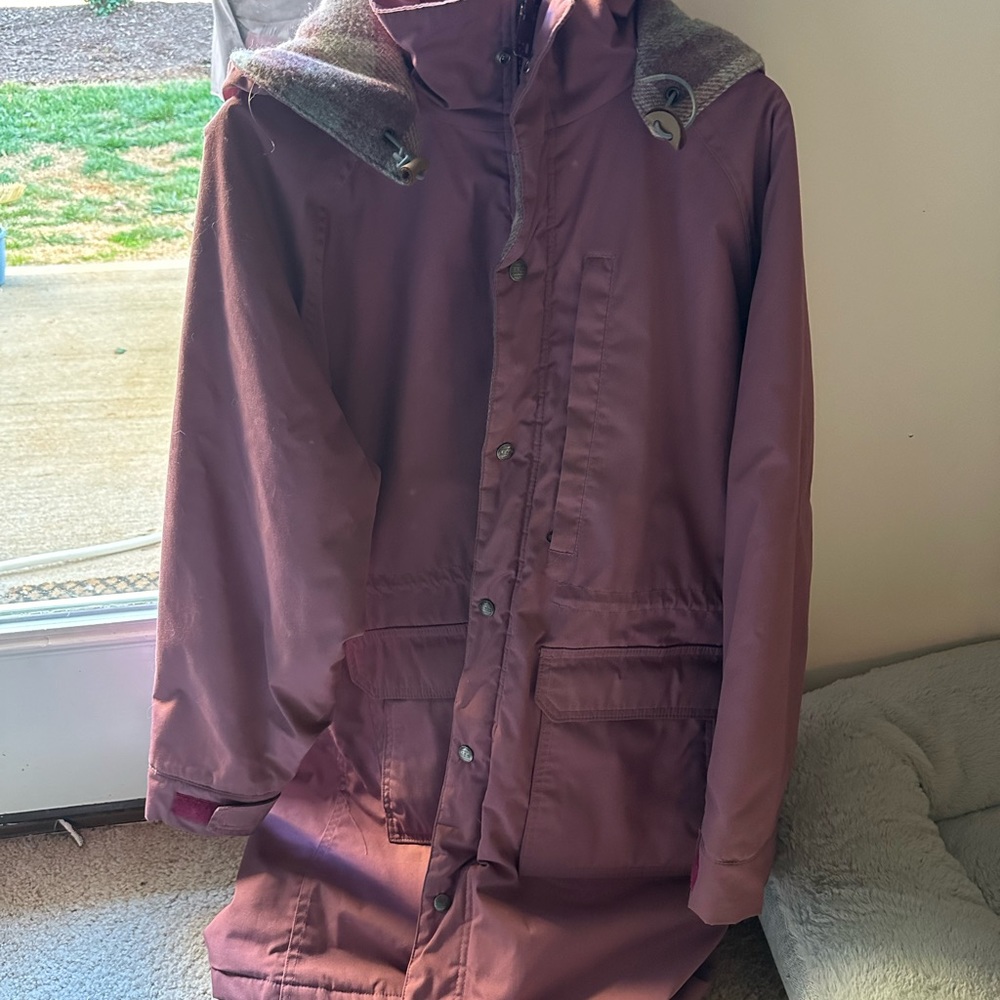 Women’s L.L. Bean quilt vintage long jacket size medium